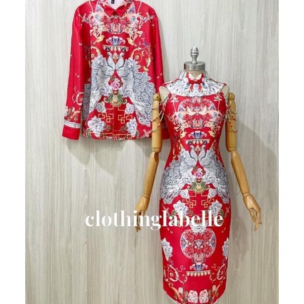HJK Cheongsam Couple Sangjit CNY Party Dress