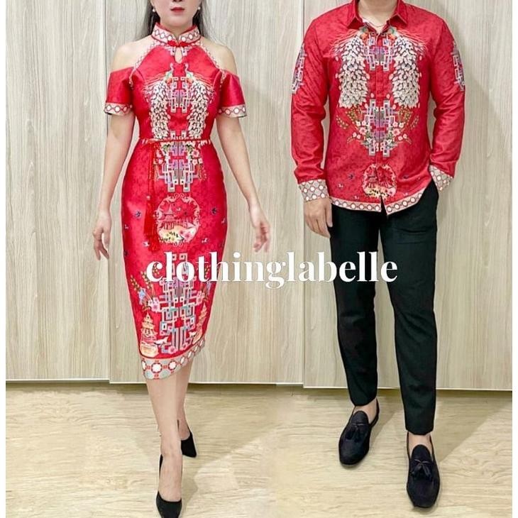 HJK cheongsam couple sangjit cny party dress