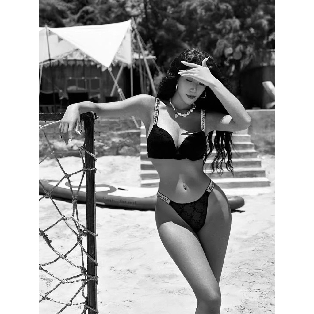 Setelan Bra Tali Berlian Imitasi Victoria