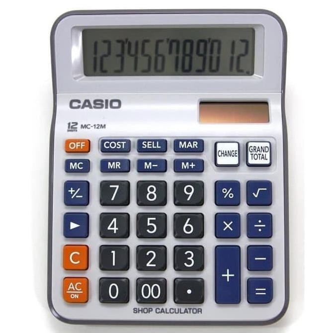 

NEW KALKULATOR CASIO MC 12M ORIGINAL - 12 DIGIT