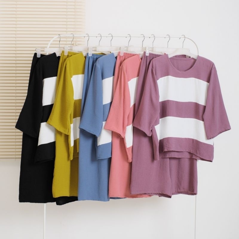 Wanset Korean Style Secel Longtunik Stln Cewek Setelan Dewasa Stlan Terbaru 2025 Stln Atasan Setcel 