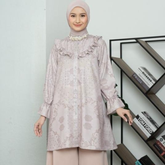 ZM Zaskia Mecca - New Alena Tunik Muslim Wanita -  Romansa Khatulistiwa - Edisi Majegau KS88