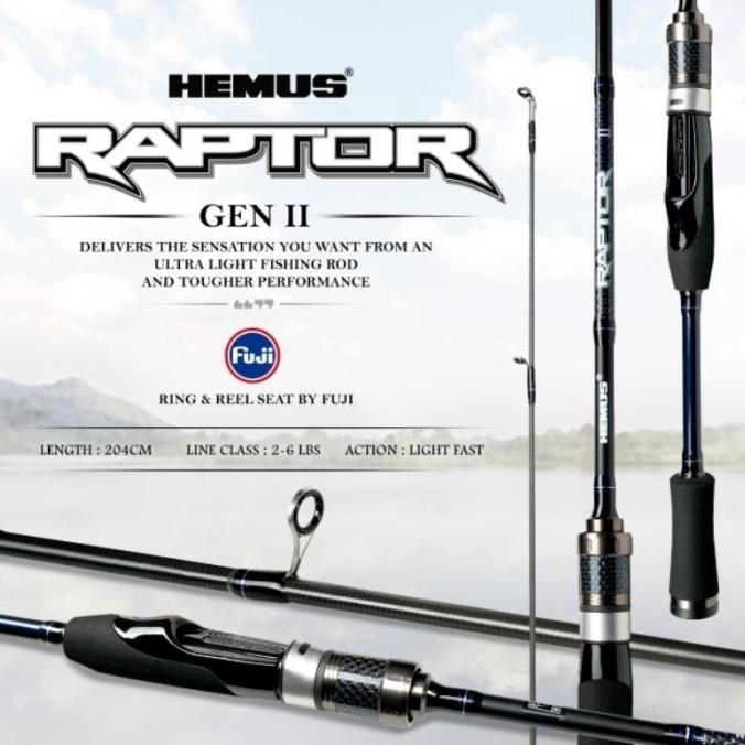 Joran UL HEMUS RAPTOR Gen 2 - Ring dan Reel Seat Fuji
