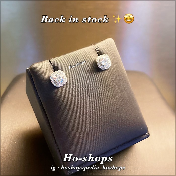 Ready Anting / Giwang Mas Putih Simple Kadar 75% Asli Emas