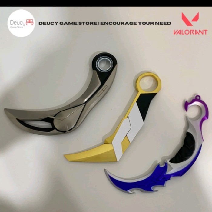 LIFE SIZE VALORANT, RGX BUTTERFLY, REAVER KARAMBIT, ION KARAMBIT