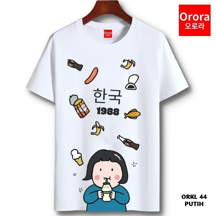 Orora Kaos Distro Premium Korea Style - Baju Atasan Sablon Pria Wanita keren Original ORKL 44