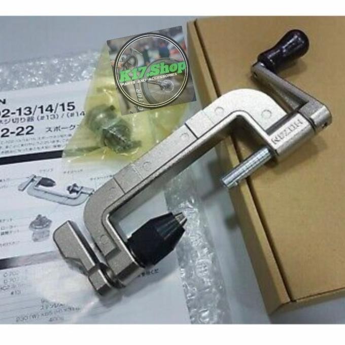 Alat senai ruji jari-jari Spoke Threading Hozan C-702-14 sepeda gowes