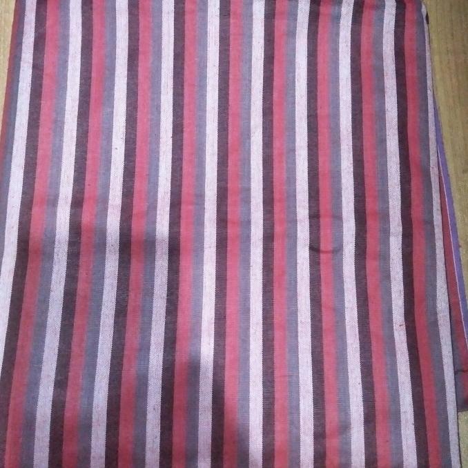bahan kain tenun lurik merah fanta adat lurik modern jogja solo [terbaik]