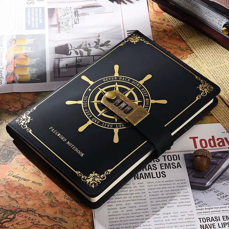 

[Grosir Budi] TODDI Buku Jurnal Leather Vintage Pirate A5 200 Halaman Grid with Lock - 10001