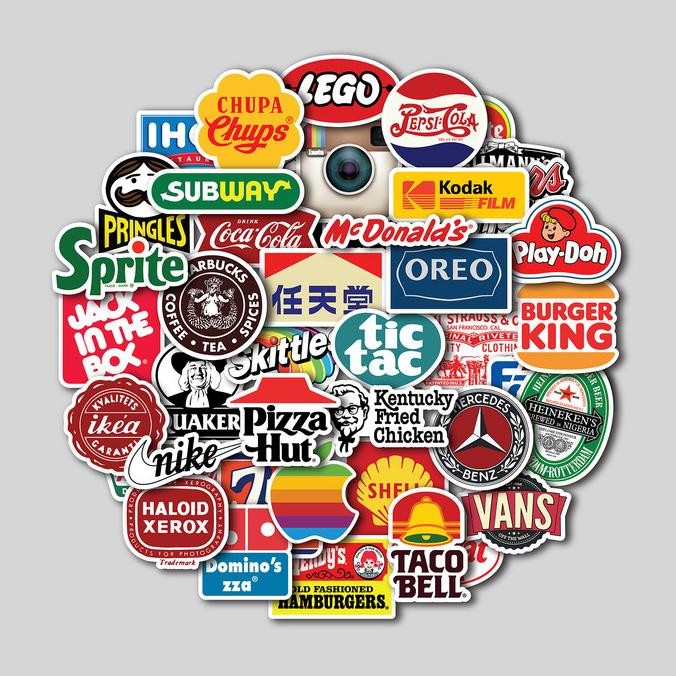 

Sale Sticker Pack Old Retro Logo | Sticker Tumbler | Stiker Laptop Koper Helm