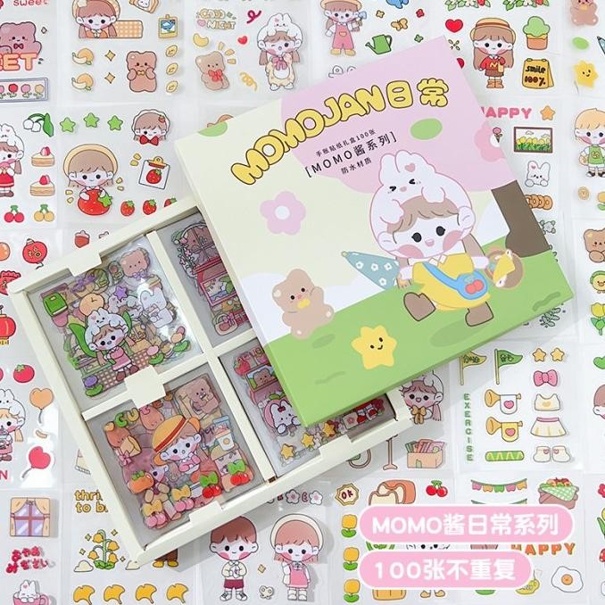 

Sale Momojan Stiker Box 1Box 100 Lembar Import