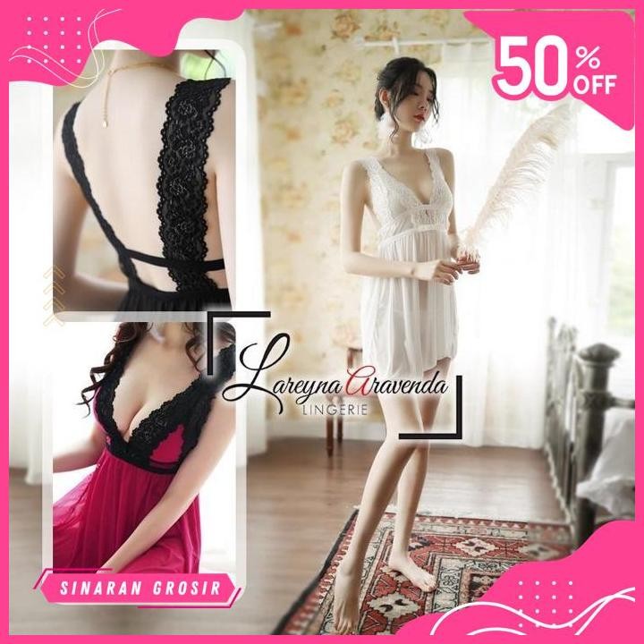 SINAR GROSIR SET LINGERIE + G STRING SEKSI MODEL BABYDOLL LACE STRING HOT DEAL !!