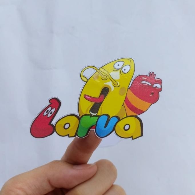 

Stiker Vinyl Karakter Larva Yellow Motor Laptop Case Hp Frame Sepeda