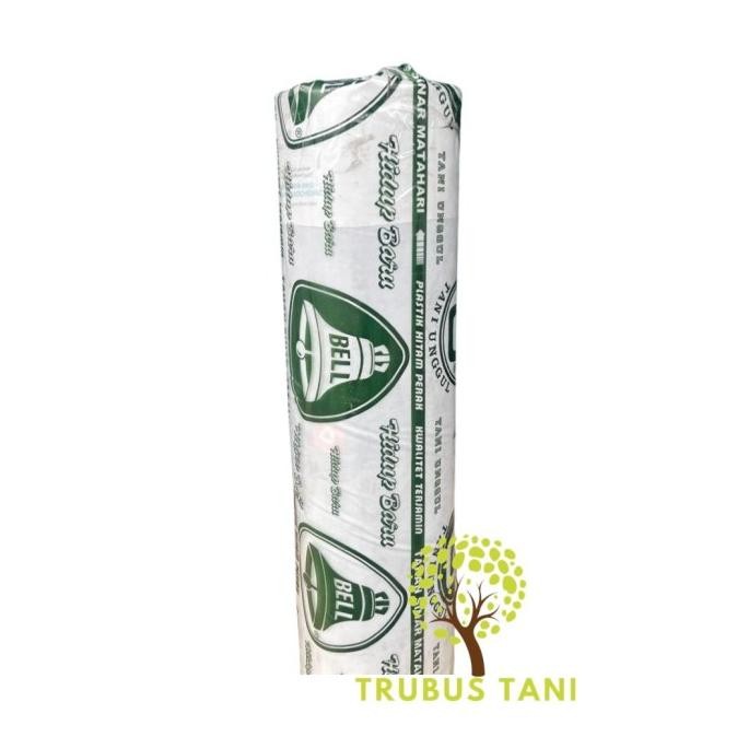 Mulsa BELL 1/2 Roll 9Kg - lebar 120cm - Plastik Mulsa Hitam Perak Muls