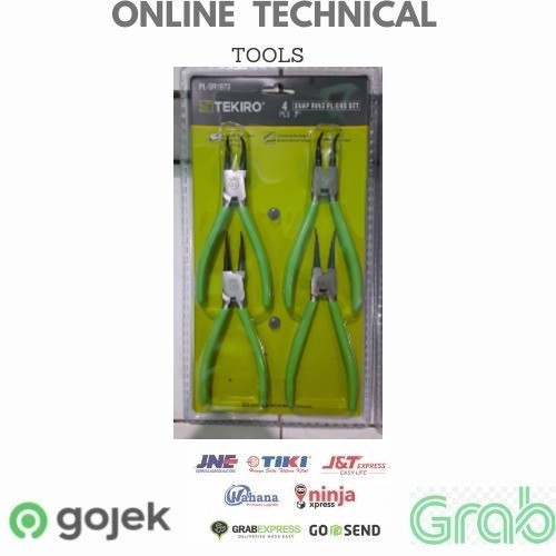 Jual Tekiro Tang Snap Ring Set 4 Pcs 7" / Snap Ring Set / Snap Ring / Tools