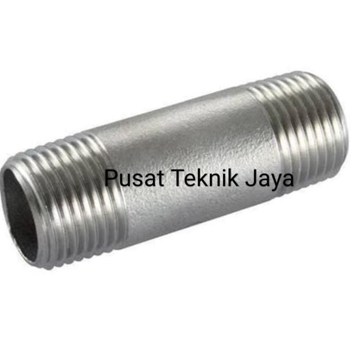 

Pipa(Pipe) Neple Stainless Steel 304 15Cm 1 1/2"(Inch) Terlaris