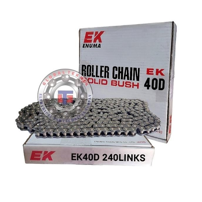 Rantai RS 40-1 Single Merk EK Enuma Japan Roller Chain Sprocket