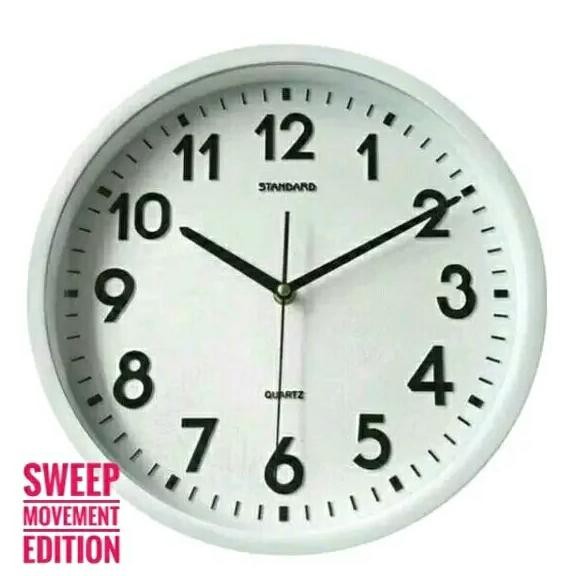 JAM DINDING STANDARD MESIN SWEEP MOVEMENT MURAH BAGUS AWET