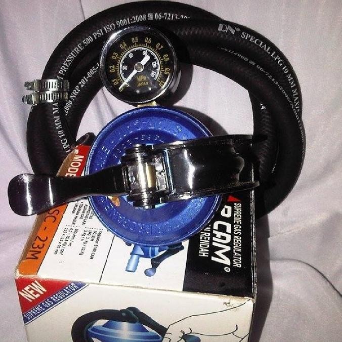 NNW REGULATOR GAS LPG STARCAM SC 23 M SELANG GAS LPG 500 PSI DN TIGA