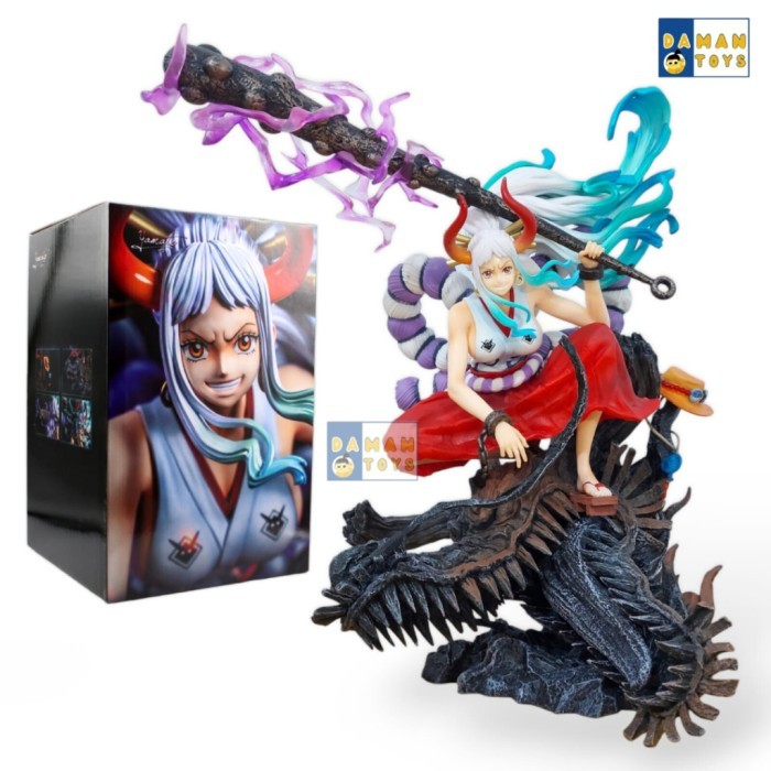 Action Figure Yamato Thunder Bagua One Piece Diorama Patung Anime