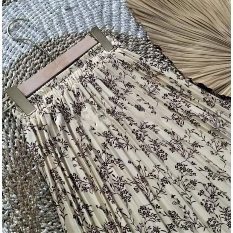 (COD)Gratis ongkir/Harga Promo murah 12.12/ROK PLISKET/ROK PLISKET DEWASA/ ROK PLISKET MOTIF BUNGA