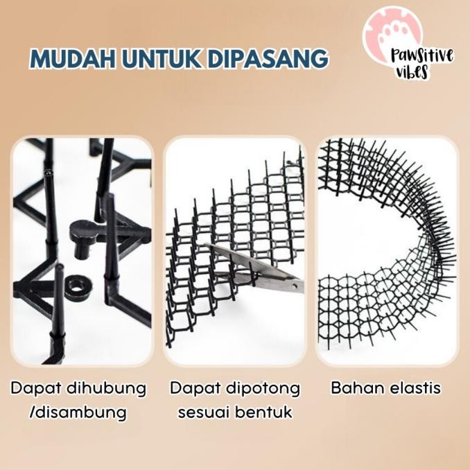 Matras Pengusir Kucing - Cat Repellent Mat - Matras Paku Anti Kucing