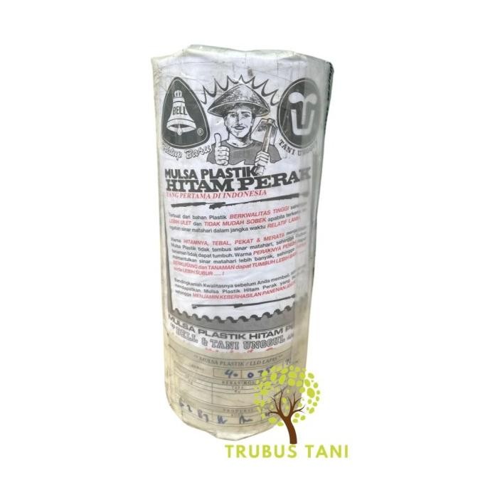 Mulsa BELL 1/2 Roll 9Kg - lebar 80cm - Plastik Mulsa Hitam Perak Mulsa