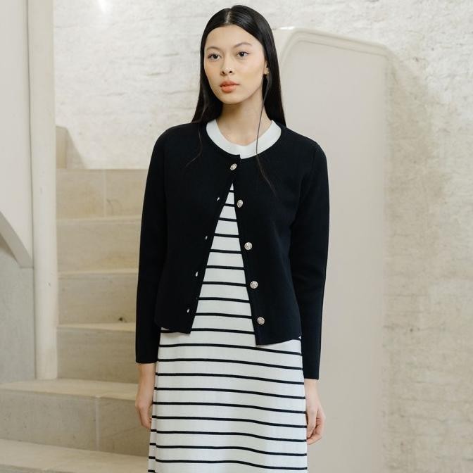 Beatrice Clothing Lugano Knit Blouse - Knit Outer Lengan Panjang BS09