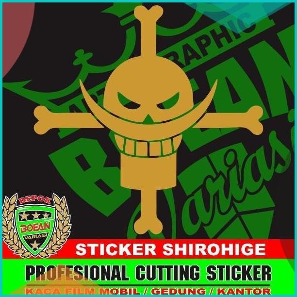 

Cutting sticker Shirohige lambang shirohige 07D35Z4 selamat berbelanja