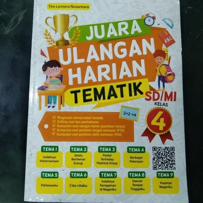 

BERMUTU BUKU SOAL LATIHAN PIN ULANGAN TEMATIK KELAS 4 SD/MI KURIKULUM 2013