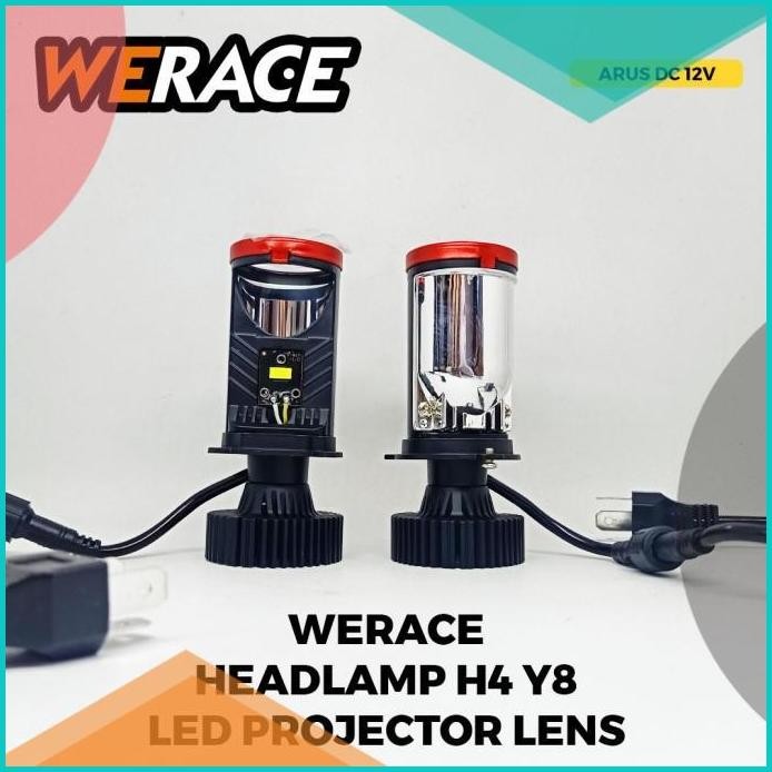[WERACE] LED HEADLAMP H4 MINI PROJECTOR PROJIE Y8D Y8 SUPER BRIGHT 07D