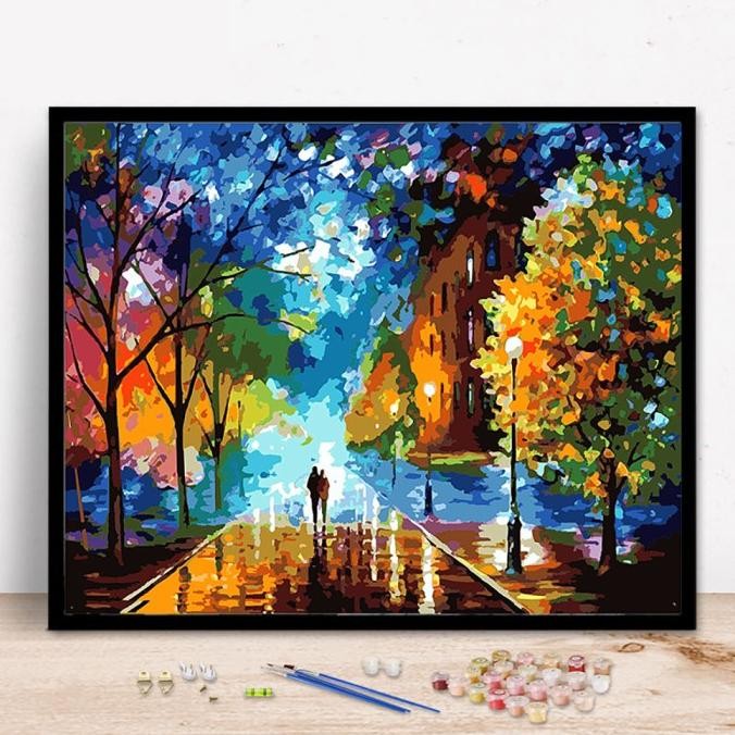 

Sale Paint By Number Kit Digital Oil Painting Diy Lukisan 40 X 50 Seri P