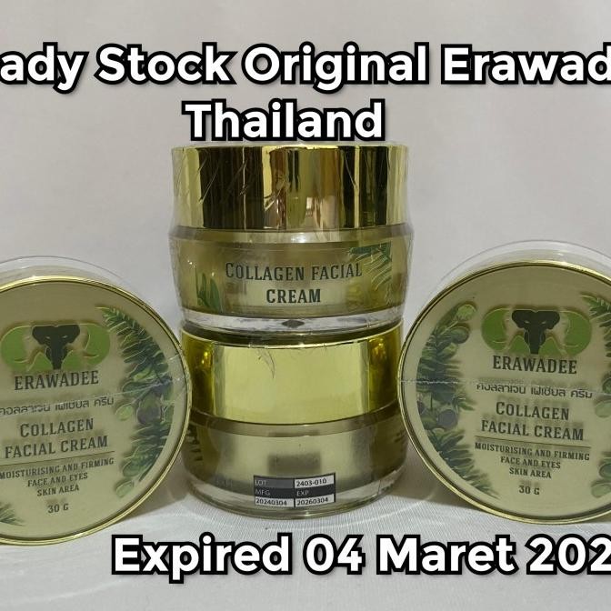 Erawadee Anti Aging Collagen Cream Original Thailand / Krim Kolagen