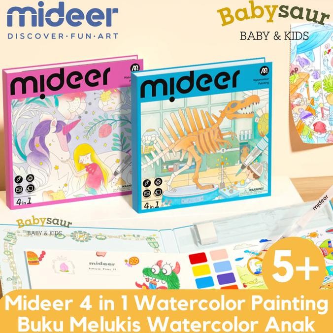 

Sale Mideer 4In1 Watercolor Painting Set Buku Mewarna Mainan Edukasi Anak