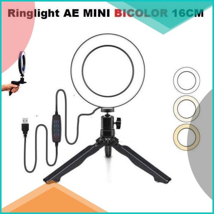 Paket 1 Set Ring Light 16cm Ring light + mini tripod 07D35Z4 on sale