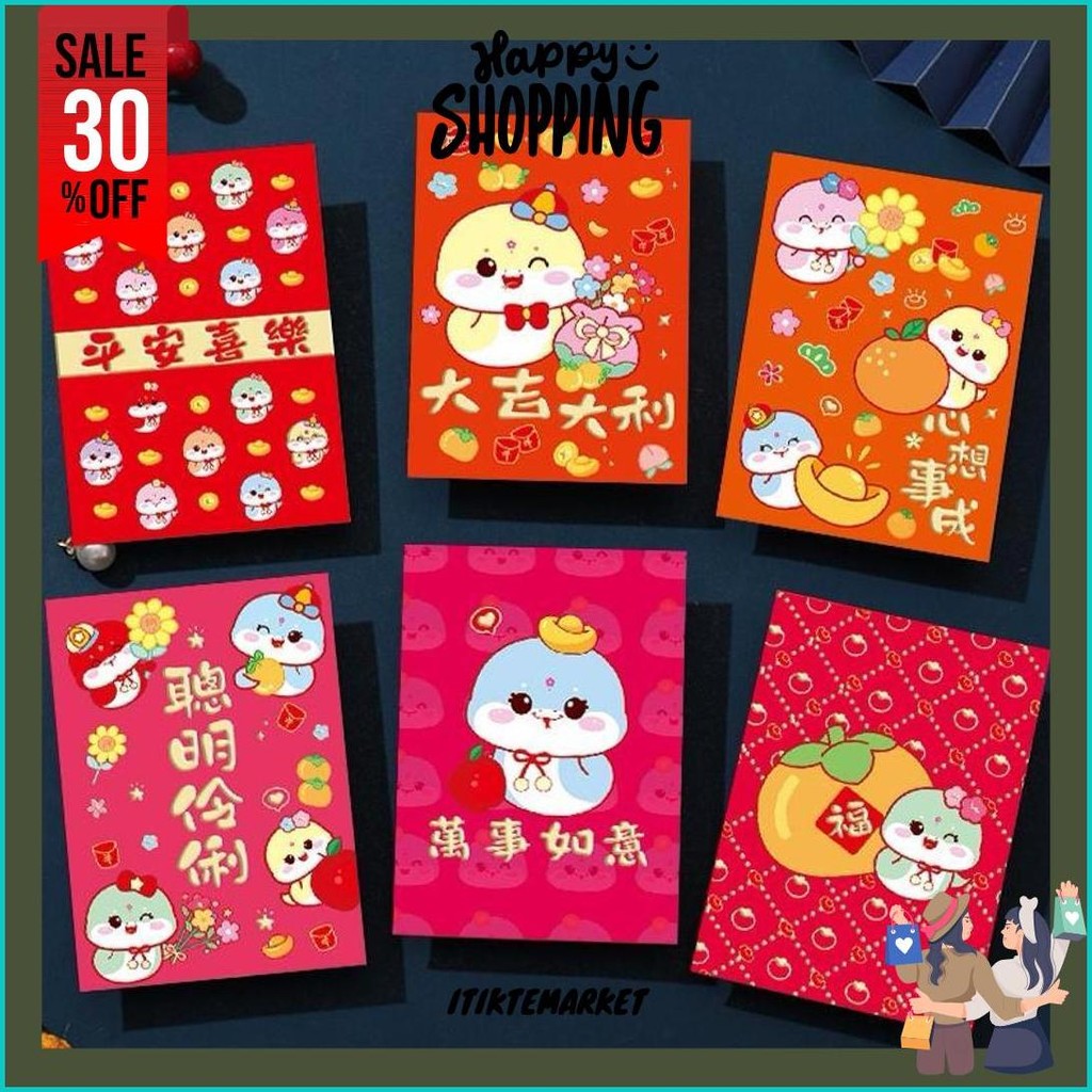 

Angpao Imlek Ular 2025 Isi 6 Lembar Harga Perpak Sale