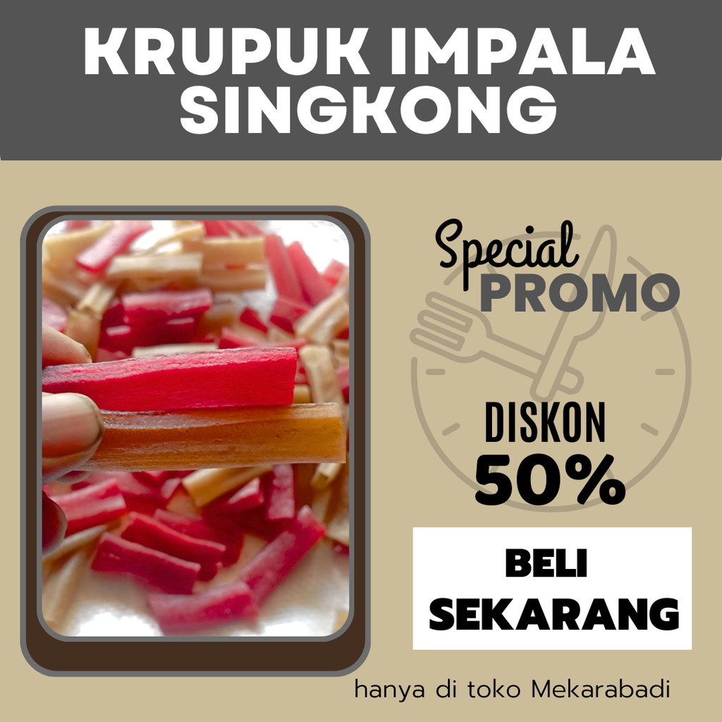 

Kerupuk Mentah Impala Kualitas Super Kemasan 500 Gram