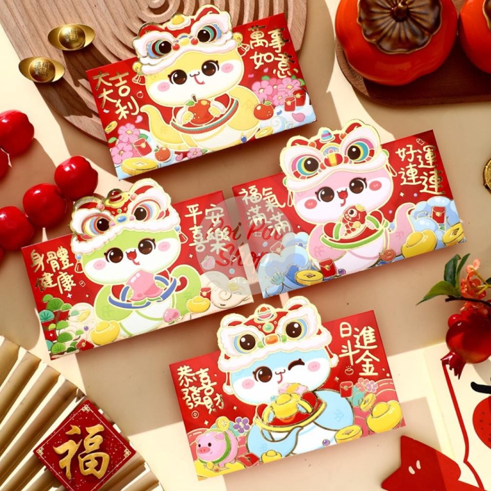 

Angpao Imlek Ular 2025 Angpau YS 3D Dompet Glossy H. 3D Shio Ular Grosir Snake Timbul 2025 Hongbao Grosir Murah isi 6 pcs Tebal Grosir Motif Karakter Berkualitas Bahan Terbaik