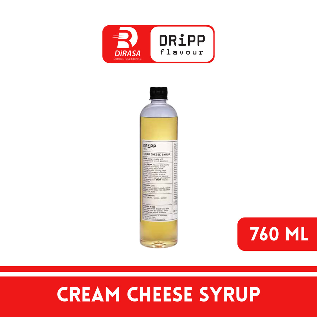 

DiRASA - DRiPP Cream Cheese Gourmet Syrup 760 ML Untuk Bisnis HORECA/Barista/Bartender/Mixologist