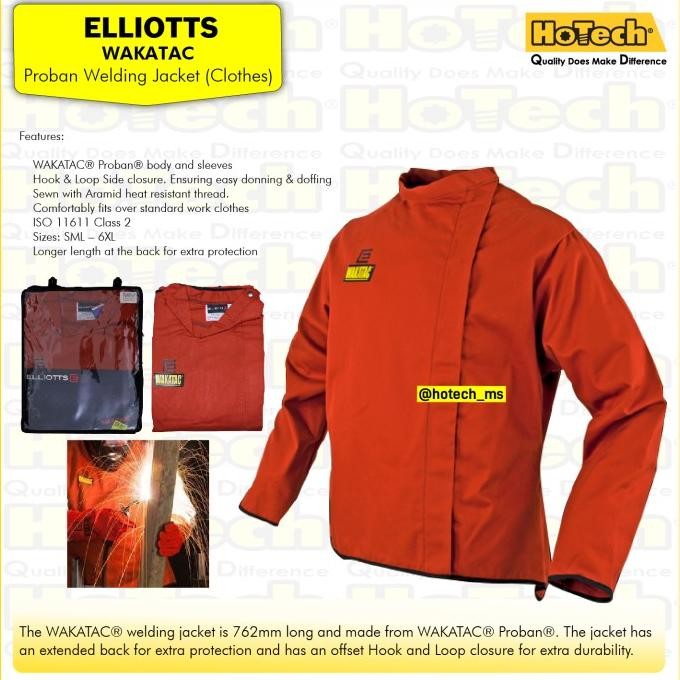 Murah Berkualitas Welding Jacket | Elliotts Wakatac Jacket | Jaket Las Elliot Wakatac