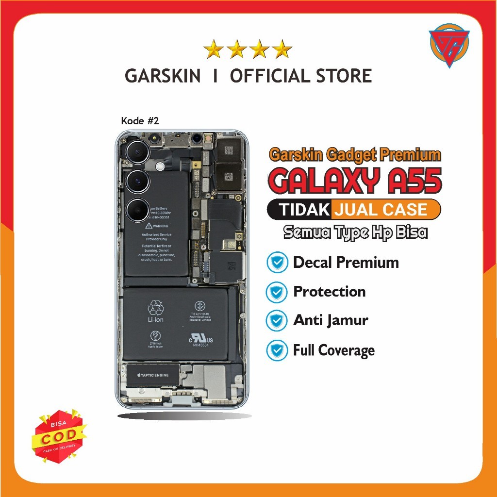 

Wrap* Galaxy A55 Wrap Skin Stiker Garksin CUSTOM Gratis (2pcs)