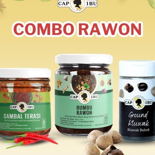 

Combo Rawon Cap Ibu Bumbu Rawon Ambal Terai Dan Bubu Luwa