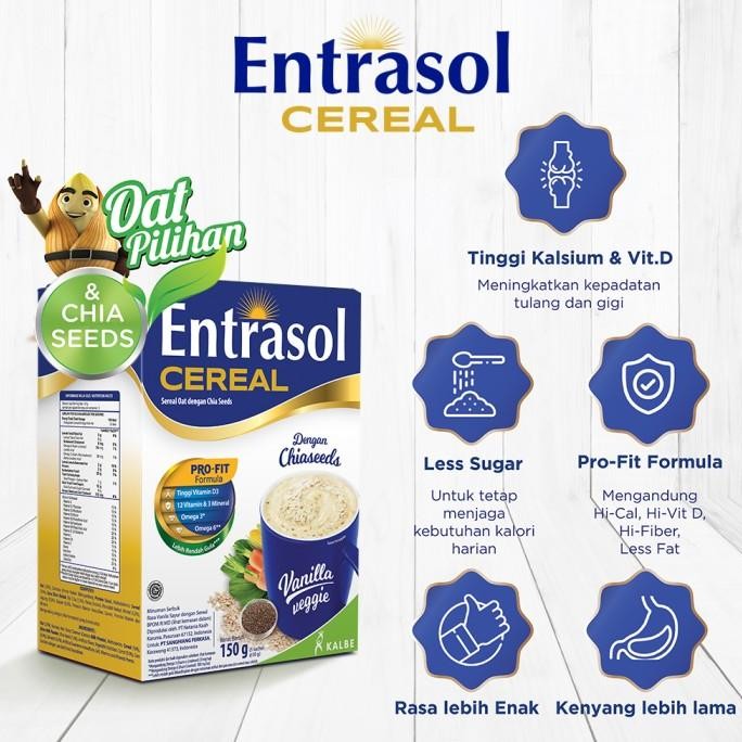 

ENTRASOL CEREAL VANILLA VEGGIE (5 Sachet @30gr) [terbaik]