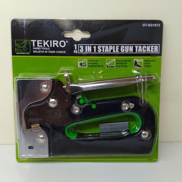 

Staples tembak 3 in 1 staple gun tacker TEKIRO GT-SG 1672