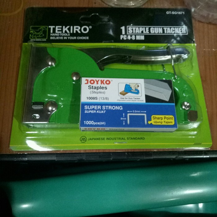 

staples tembak tekiro 4-8mm +isi staples 8mm harga murah jaminan ok