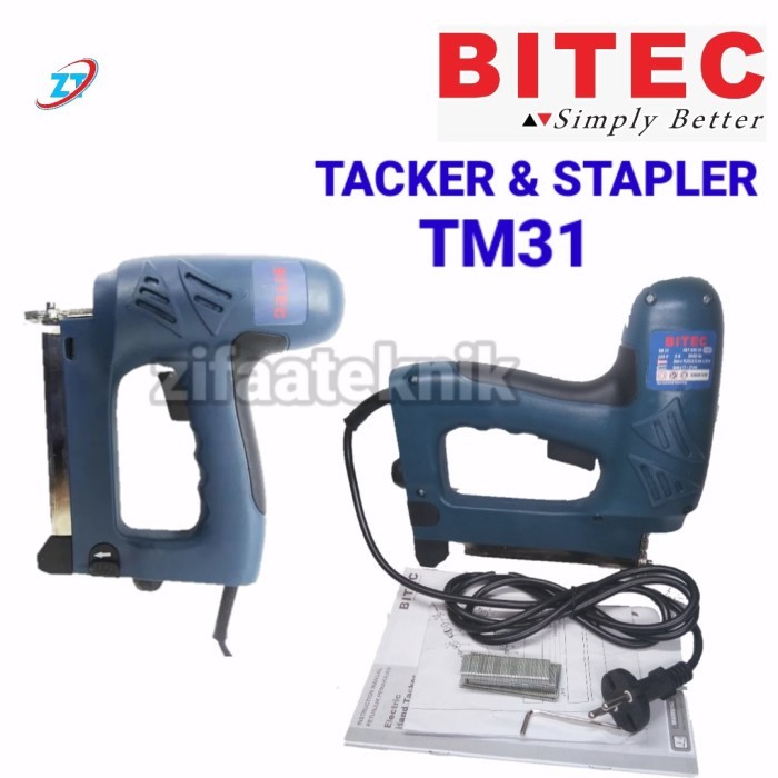 

Mesin Paku Tembak Listrik Tacker TM 31 Bitec Elektrik Air Nailer TM31