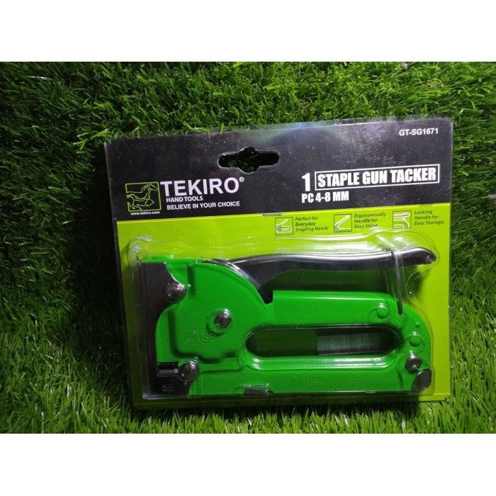 

TEKIRO staple tembak standar ukuran 4 - 8 mm / staples gun - Hijau