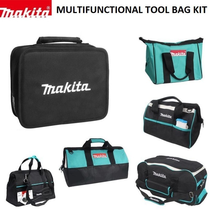 MAKITA Tas Alat Perkakas Multifungsi - Tas Alat Tukang Listrik Serbaguna Kuat Kokoh