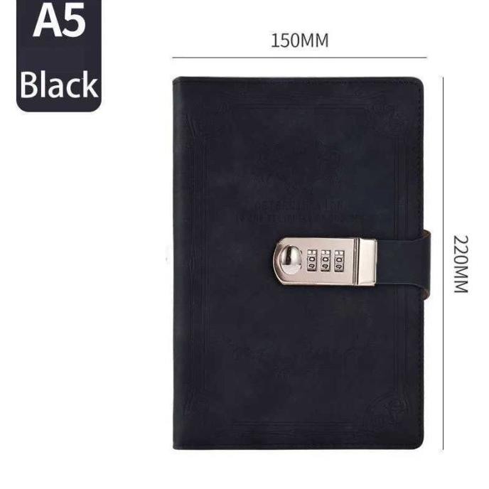 

Buku Catatan Kunci Password Harian Notebook Cover Kulit A5 Bergaransi