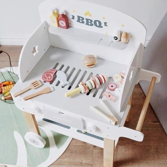 Terbaru Mainan Edukasi Anak Wooden Bbq Set Nunu Kids Premium Toys
